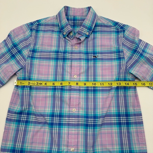Vineyard Vines Boys On-The-Go Performance Long Sleeve Whale Shirt Small 8-10 - Picture 10 of 12